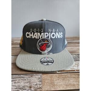 Miami Heat Adidas 2012 NBA Champions Official Locker Room Snapback Cap Hat